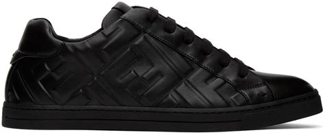 fendi leather colorblock sneakers|fendi black sneakers women's.